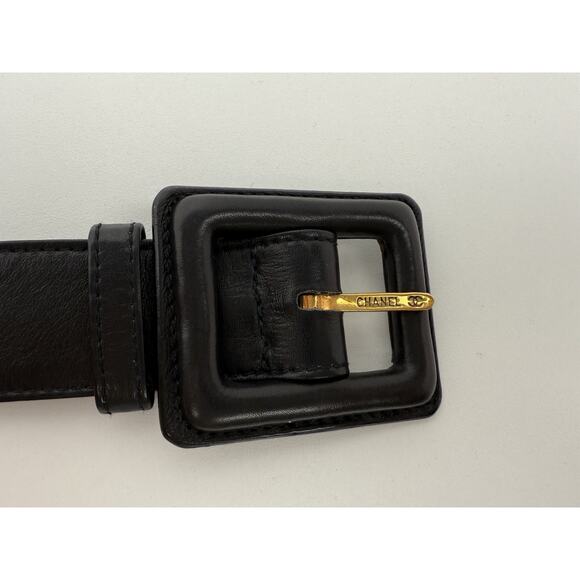 Chanel Vintage 1990 Waist Belt Multi Pouch Black Leather - Picture 11 of 13